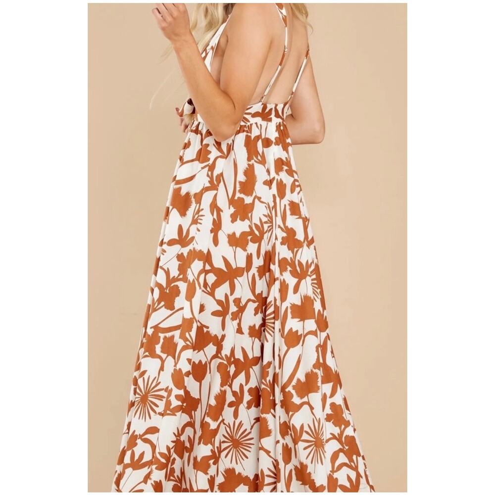 AaKaa boho floral maxi dress women's size S - Picture 2 of 8